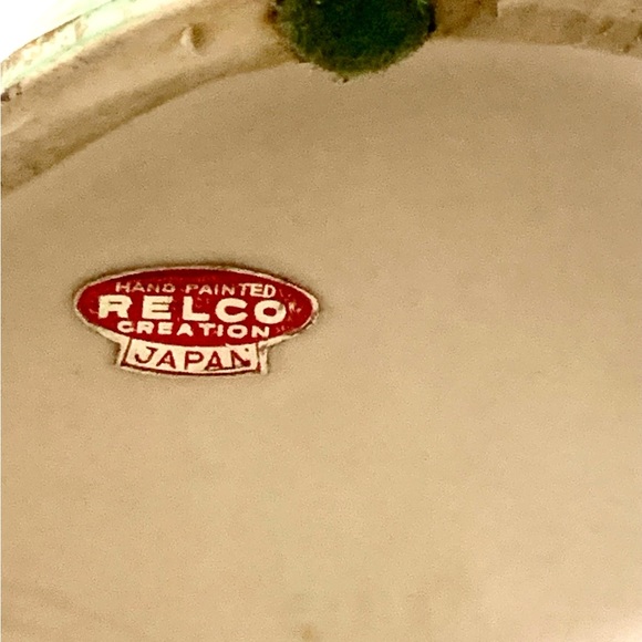 Vintage Relco Japan Hand-Painted Spill Vase Planter Mid Century - Double Handle - Picture 11 of 16